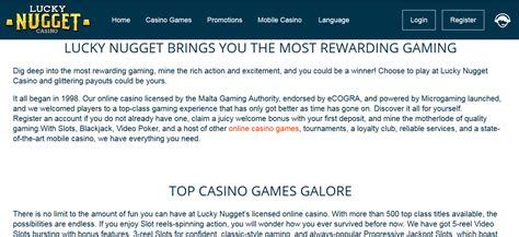 Lucky Nugget Casino Review » Tested by Casinority in 2023.